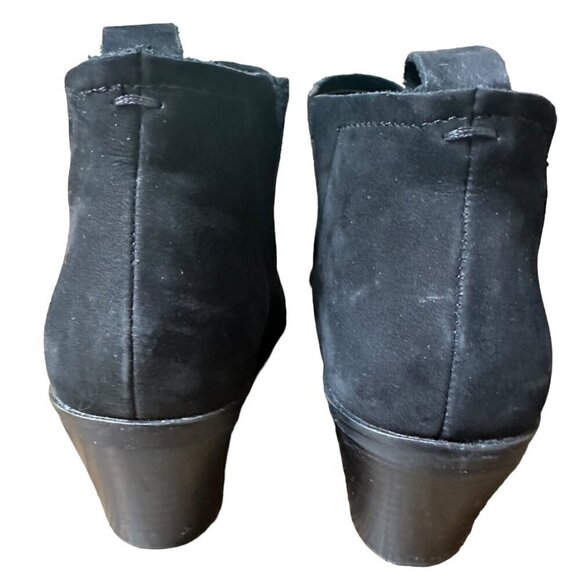 Steve Madden Ankle Booties Black‎ Fresko Suede Boho Western Block Heel Size 6 - Picture 4 of 10